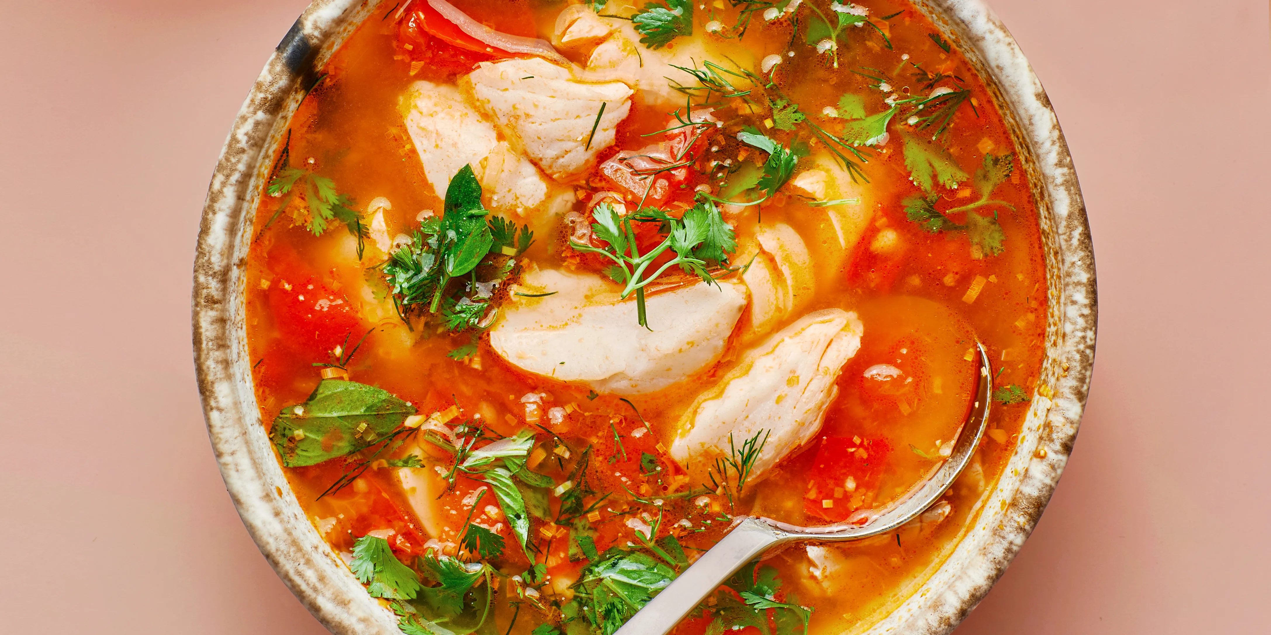 Fresh Hake in Tomato Soup