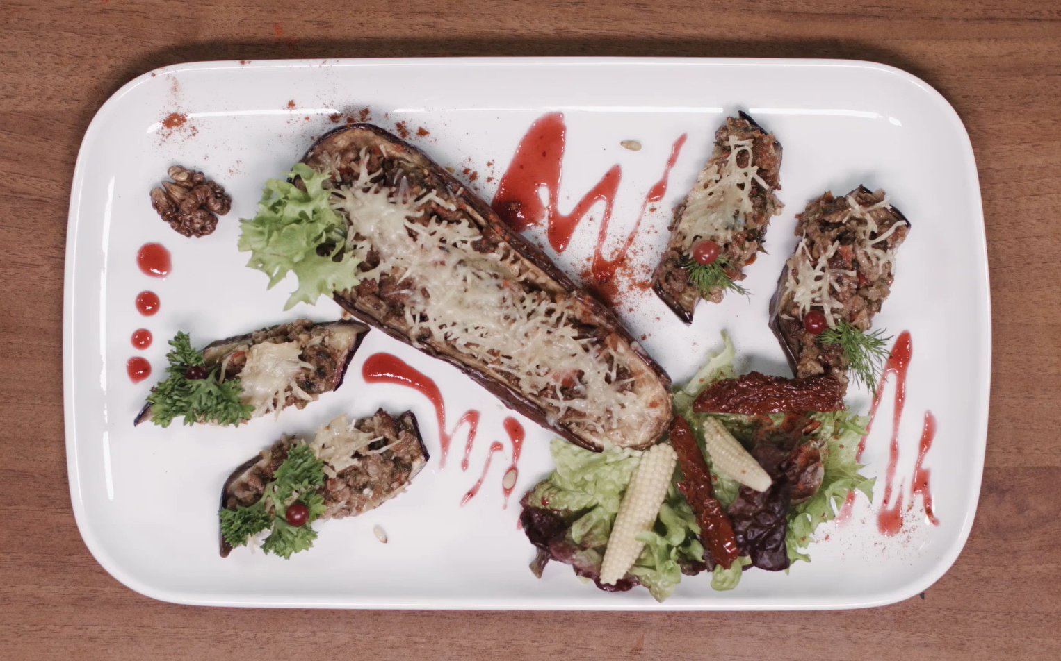 Stuffed eggplant